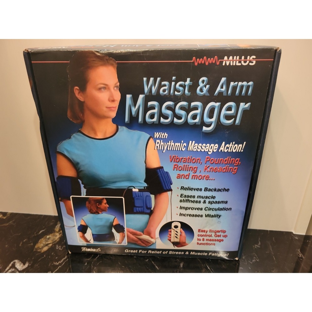 Milus Rhythmic Waist & Arm Massager For Home & Auto W/Remote